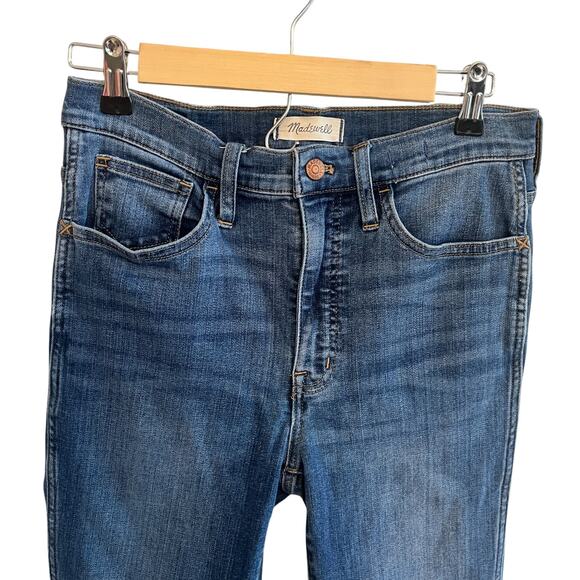 Madewell 10" Roadtripper High Rise Skinny Jeans Blue Size 28 - Picture 4 of 8